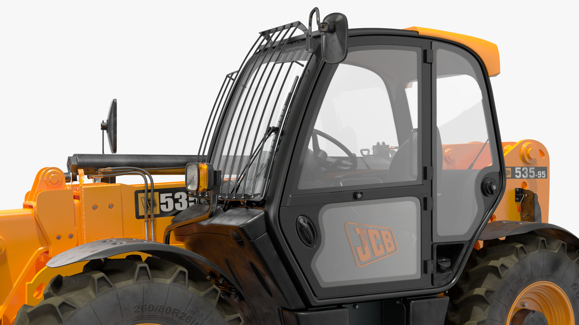 3D Telescopic Handler JCB 535-95 Rigged