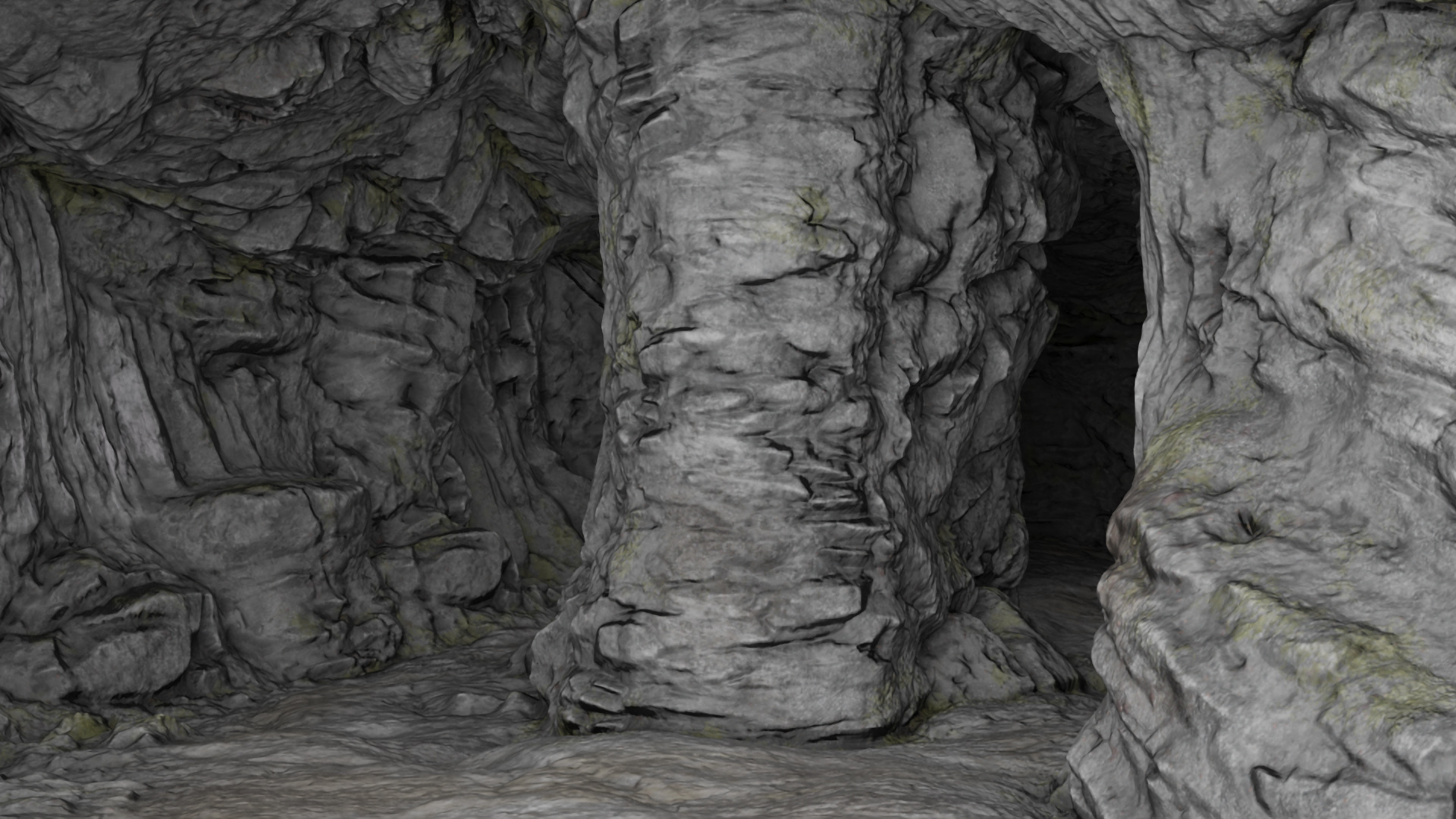 3D Realistic Cave Tunnel