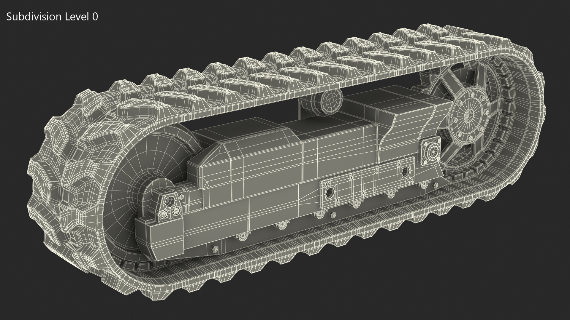 3D Crawler Track model