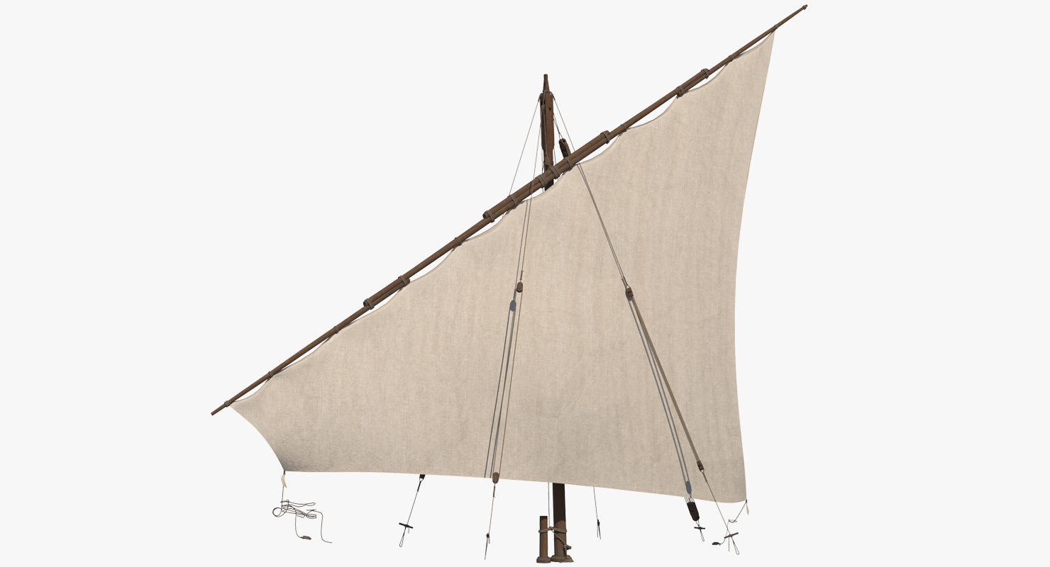 Traditional Arabian Sail 3D model