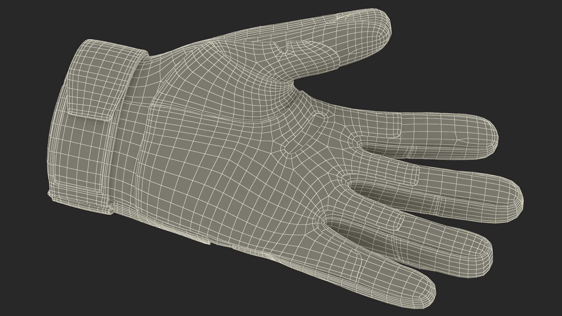 3D model Tactical Gloves Pair