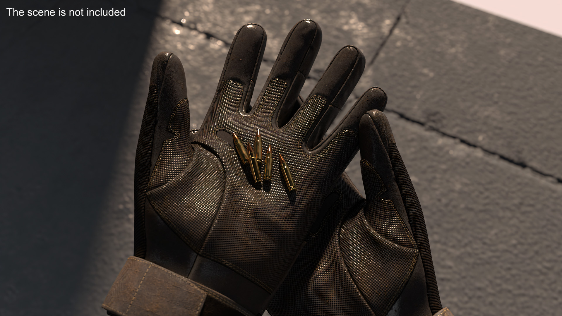 3D model Tactical Gloves Pair