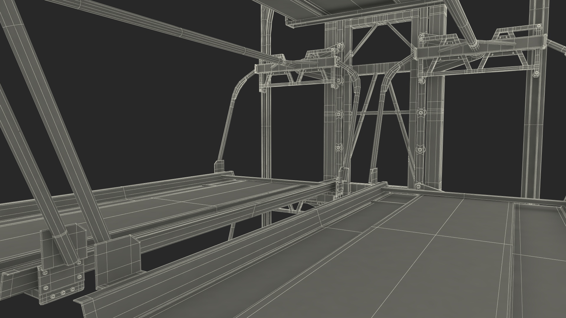 3D Car Parking 12 Place Rotary Lift System Rigged