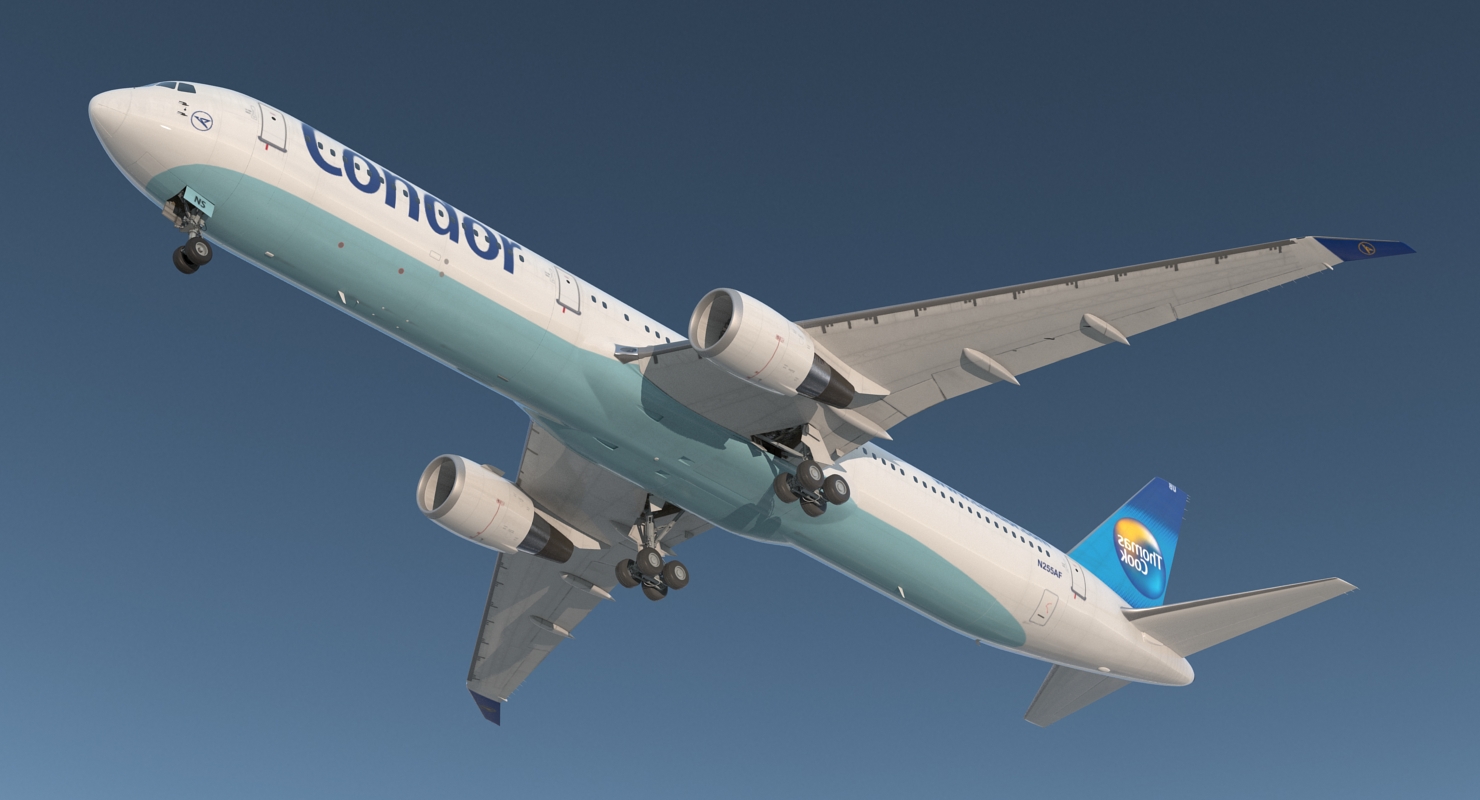 3D Boeing 767 400 with Interior Condor Flugdienst