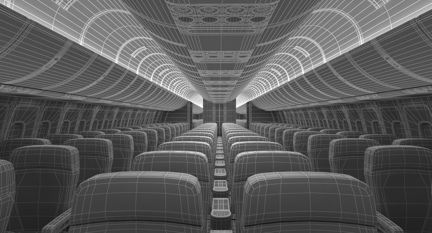 3D Boeing 767 400 with Interior Condor Flugdienst