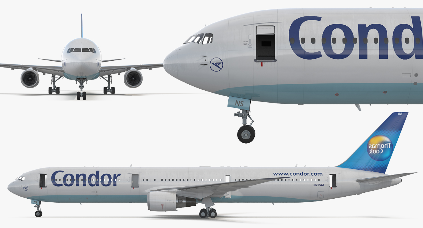 3D Boeing 767 400 with Interior Condor Flugdienst