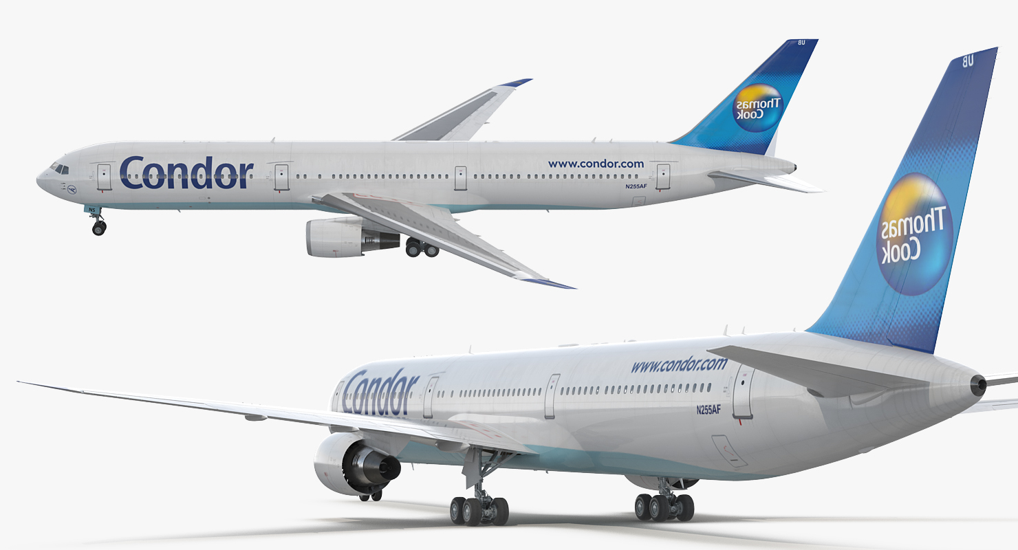 3D Boeing 767 400 with Interior Condor Flugdienst