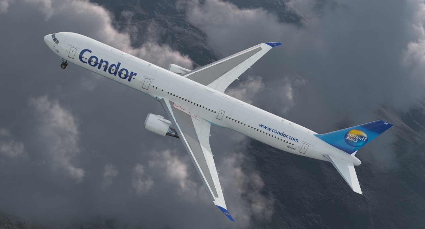 3D Boeing 767 400 with Interior Condor Flugdienst