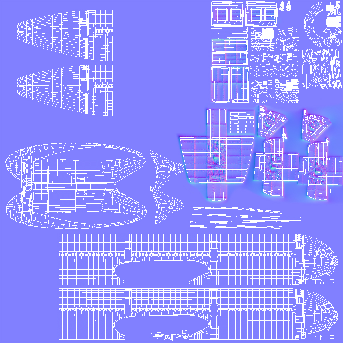 3D Boeing 767 400 with Interior Condor Flugdienst