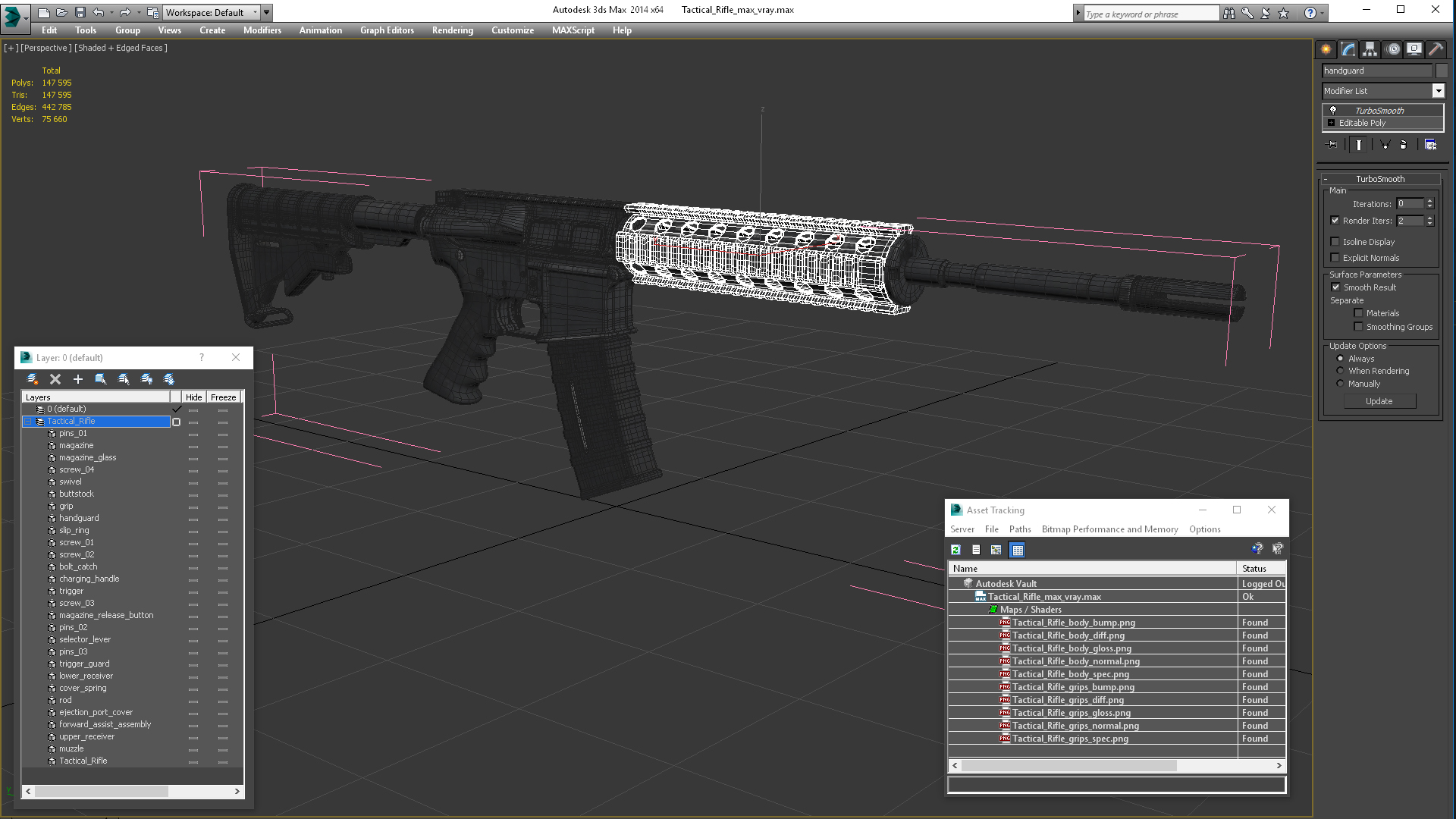 Tactical Rifle 3D model