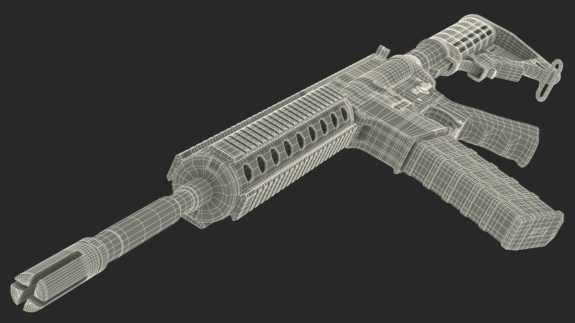 Tactical Rifle 3D model