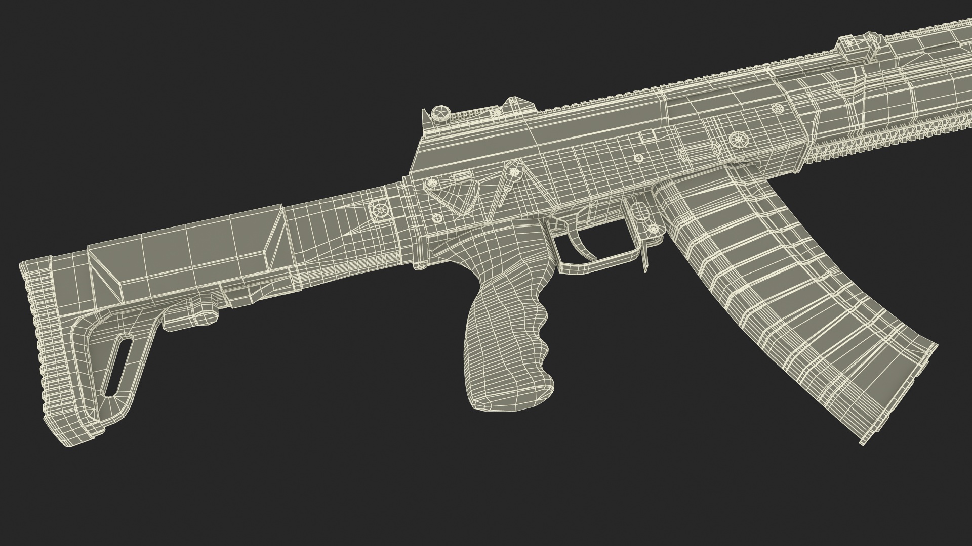 Assault Rifle AK-12 2011 with Suppressor New 3D model