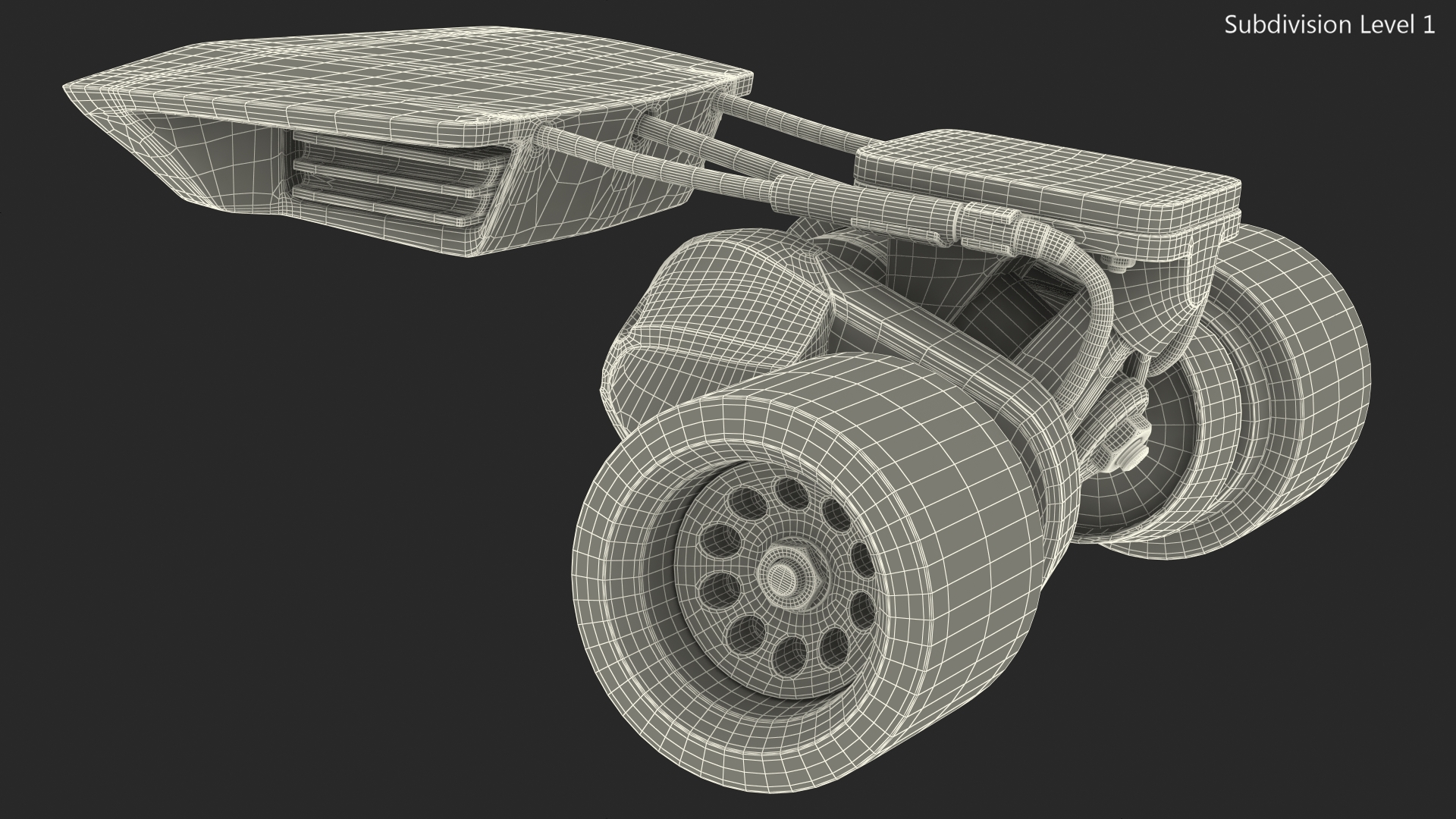 Electric Skateboard Belt Motor Kit 3D model