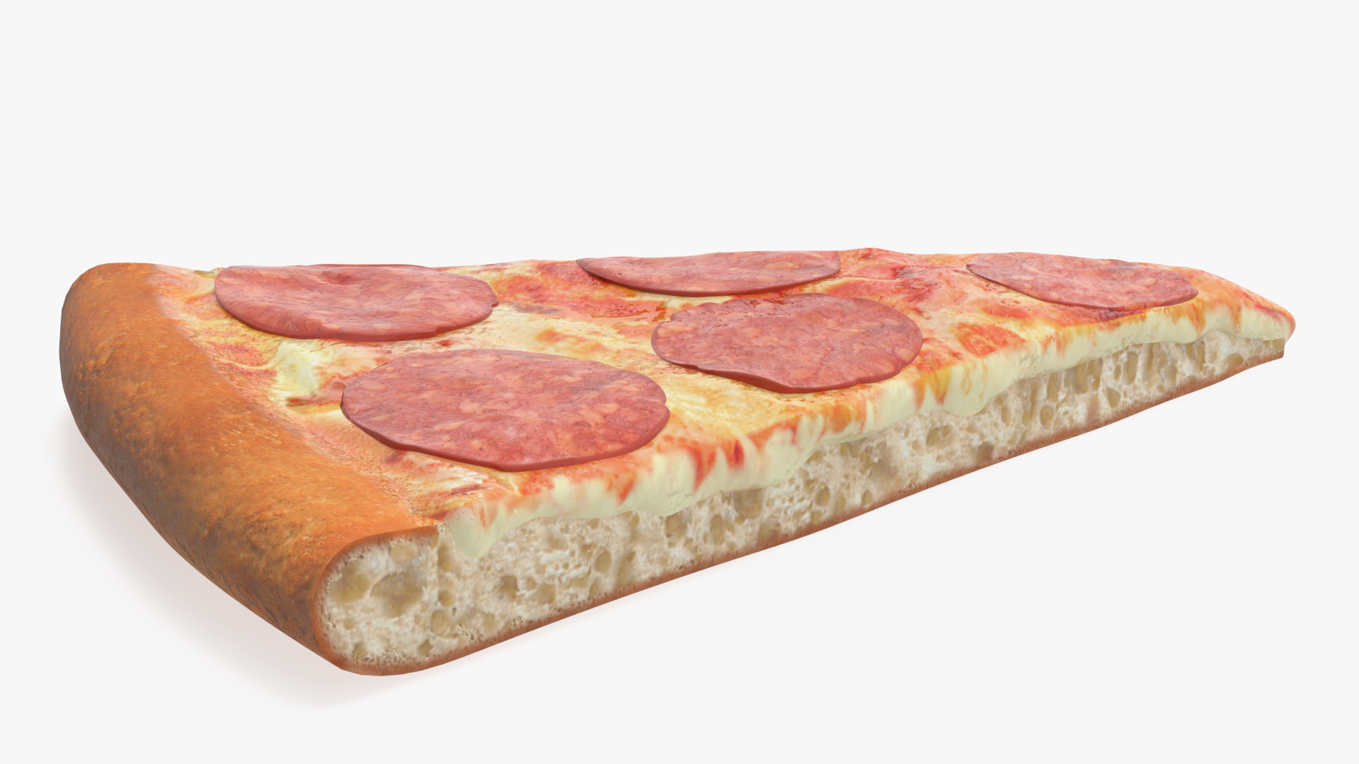 3D Pepperoni Pizza Slice