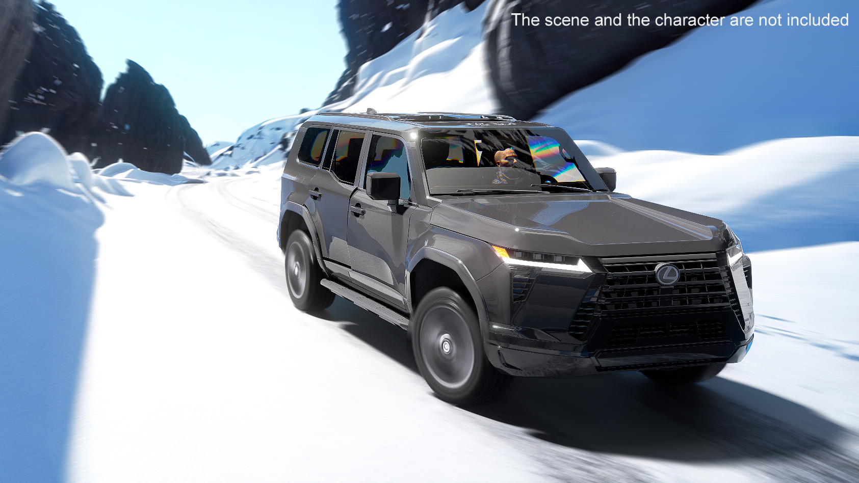 Lexus GX 550 SUV Caviar Black 3D model