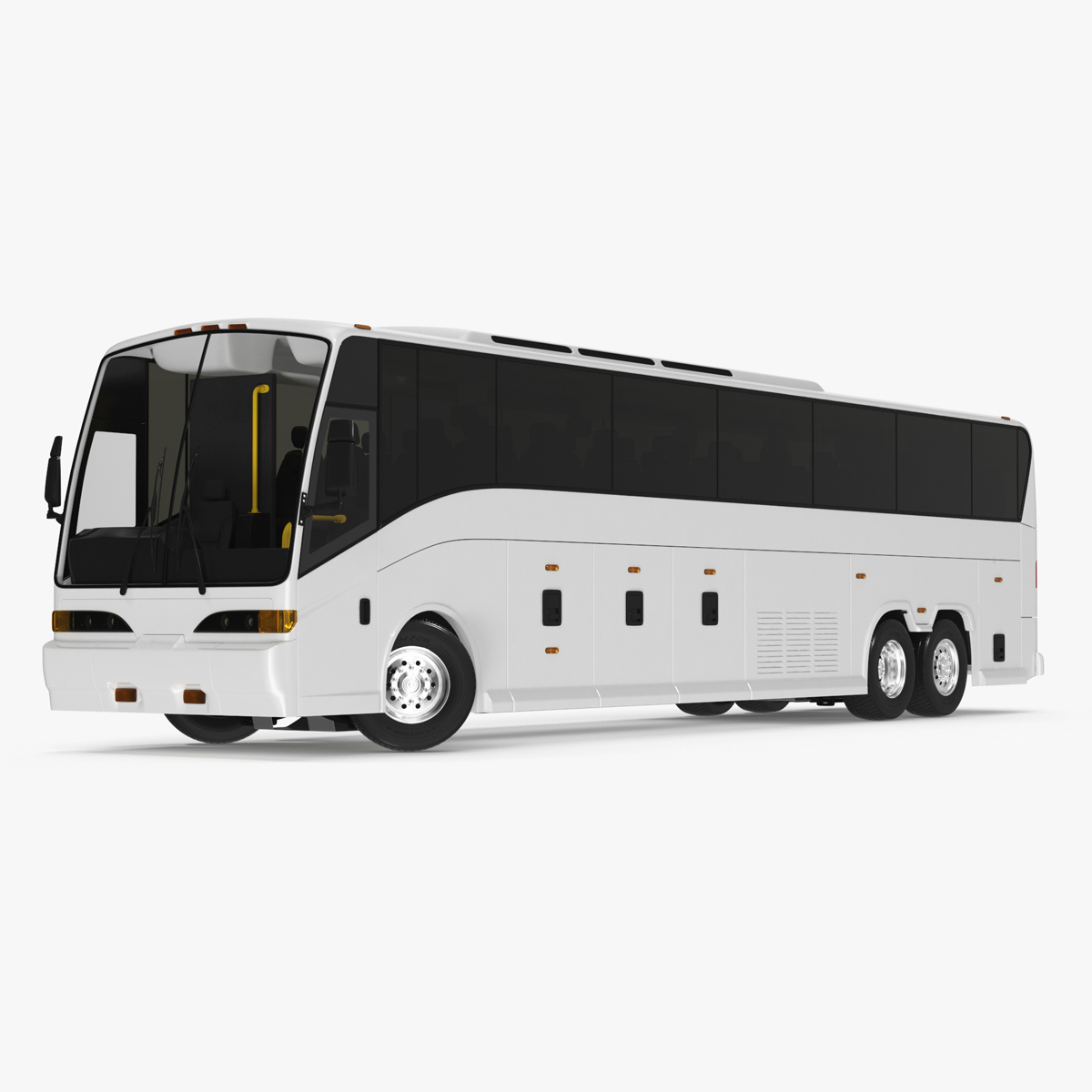 Charter Bus Rigged for Cinema 4D 3D