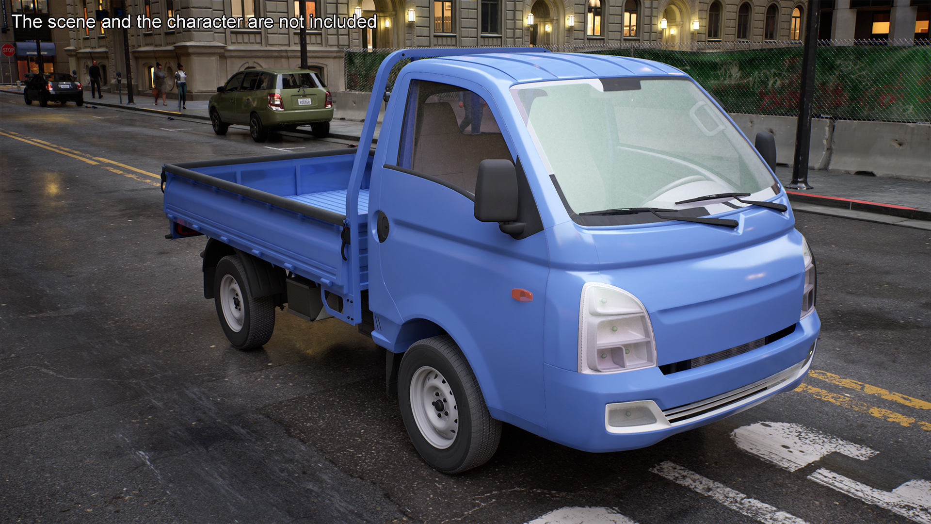 3D Pick Up Truck Blue model