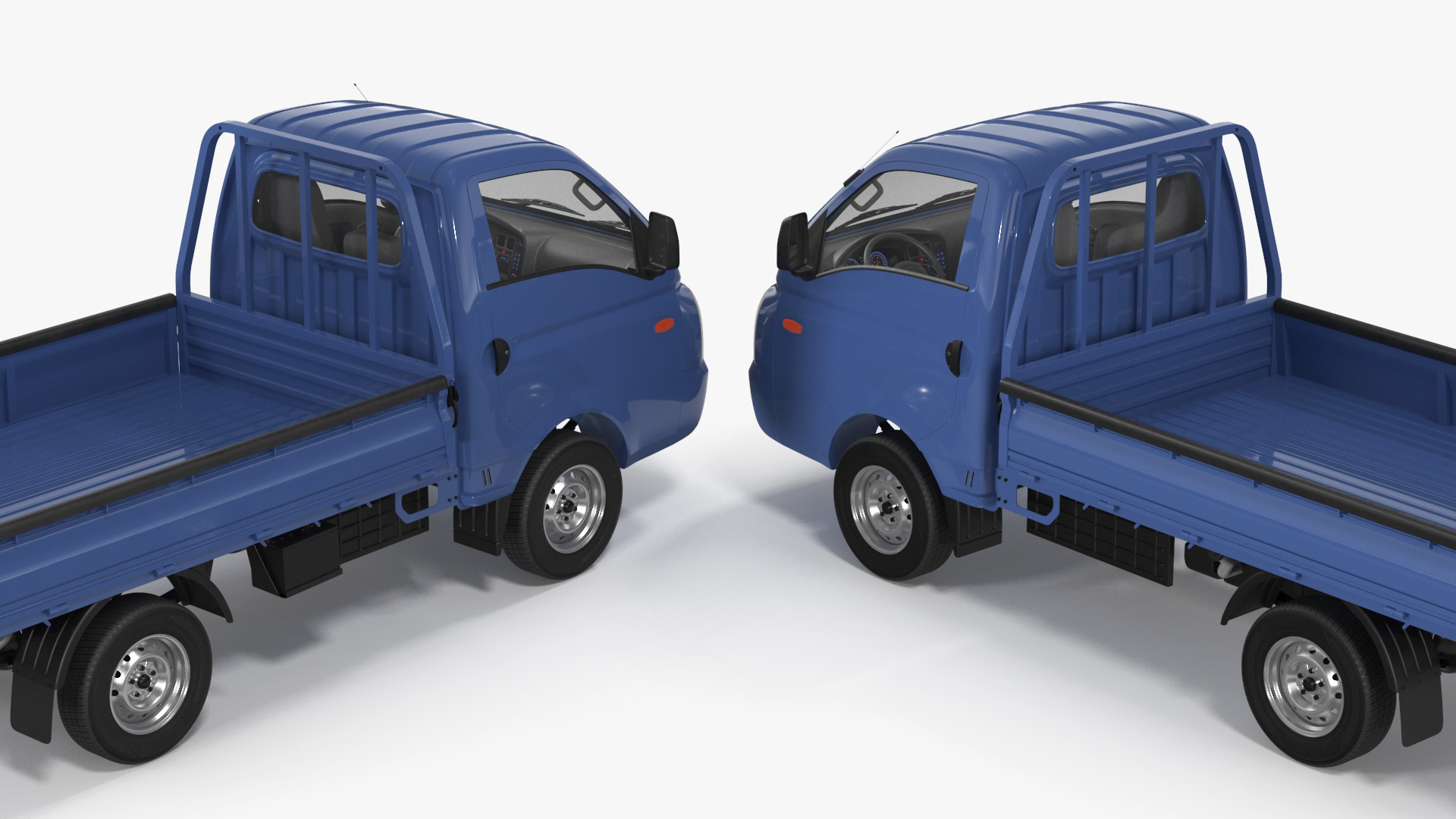 3D Pick Up Truck Blue model