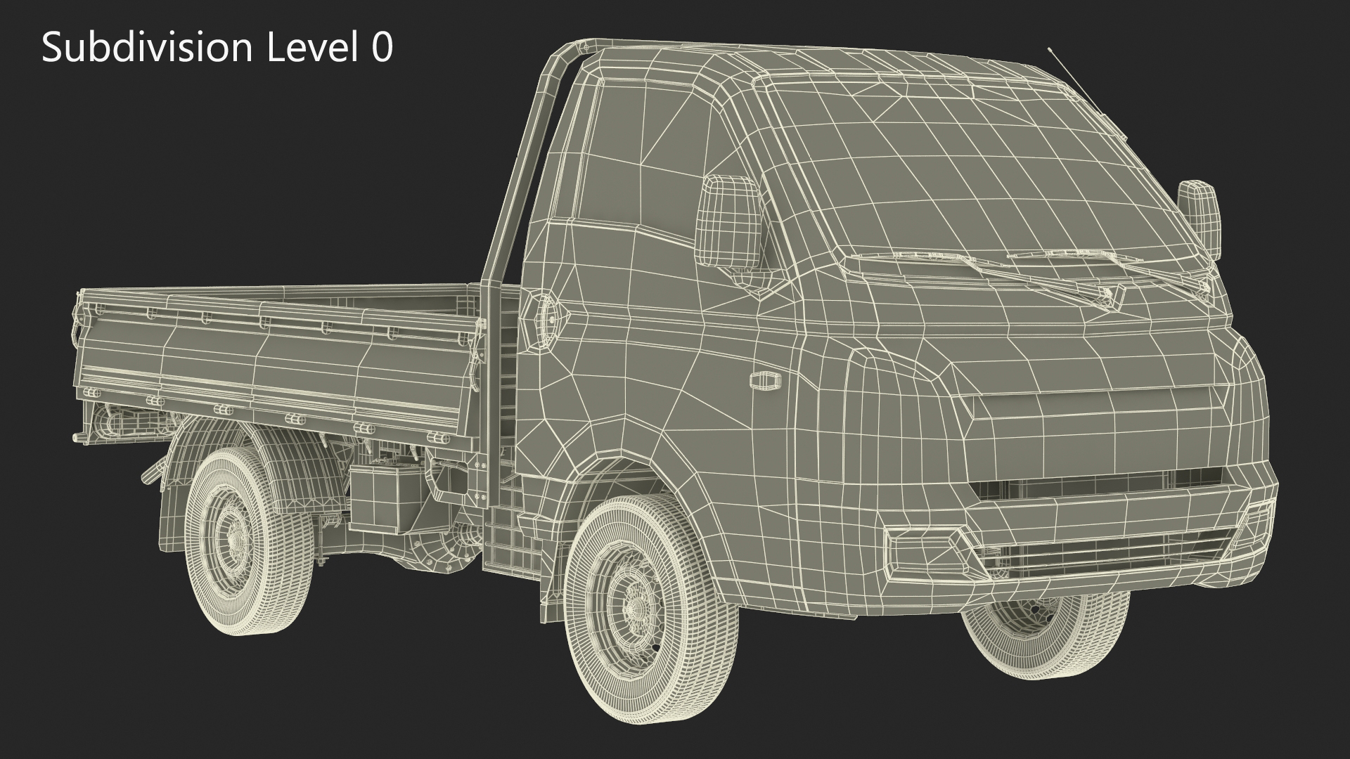 3D Pick Up Truck Blue model