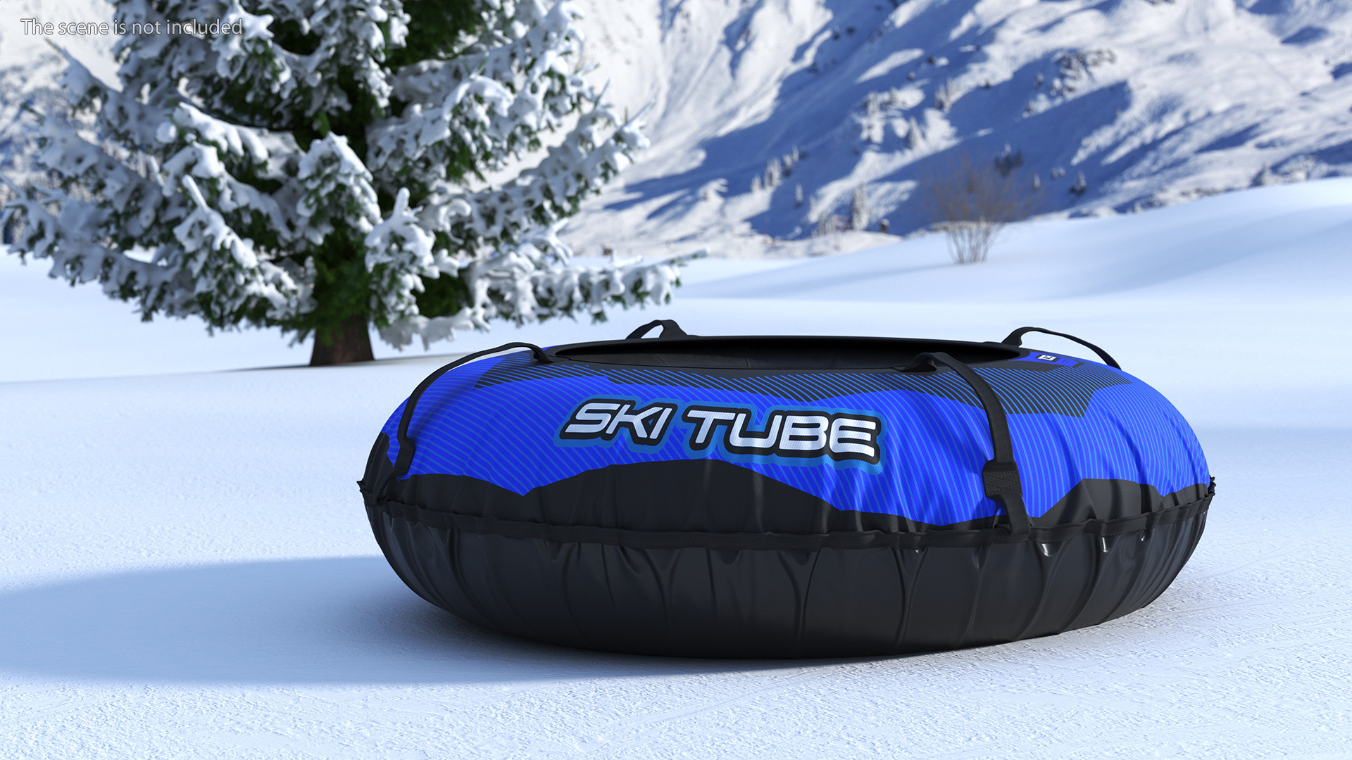 Rubber Snow Tube With Blue Cover 3D