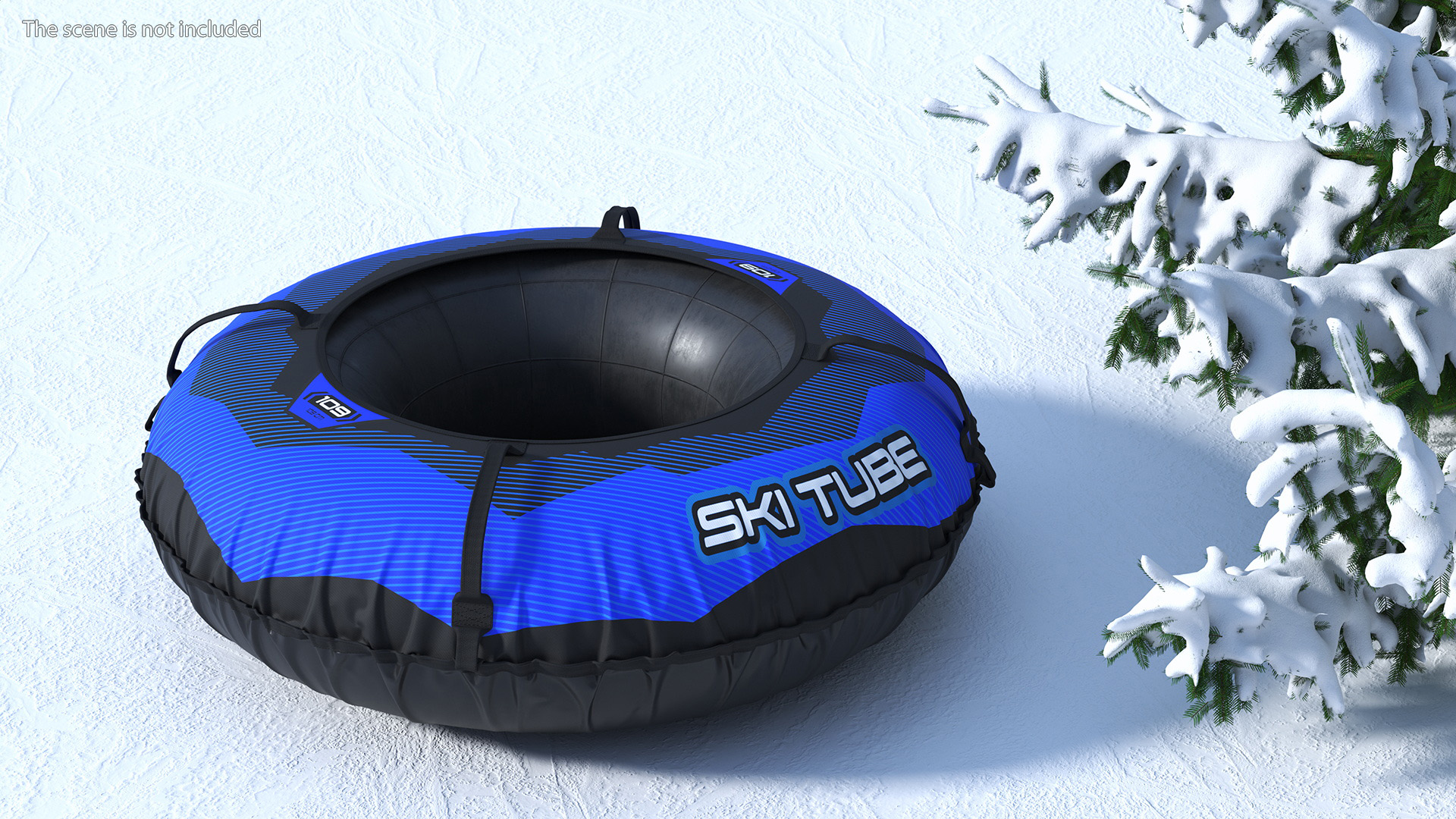 Rubber Snow Tube With Blue Cover 3D