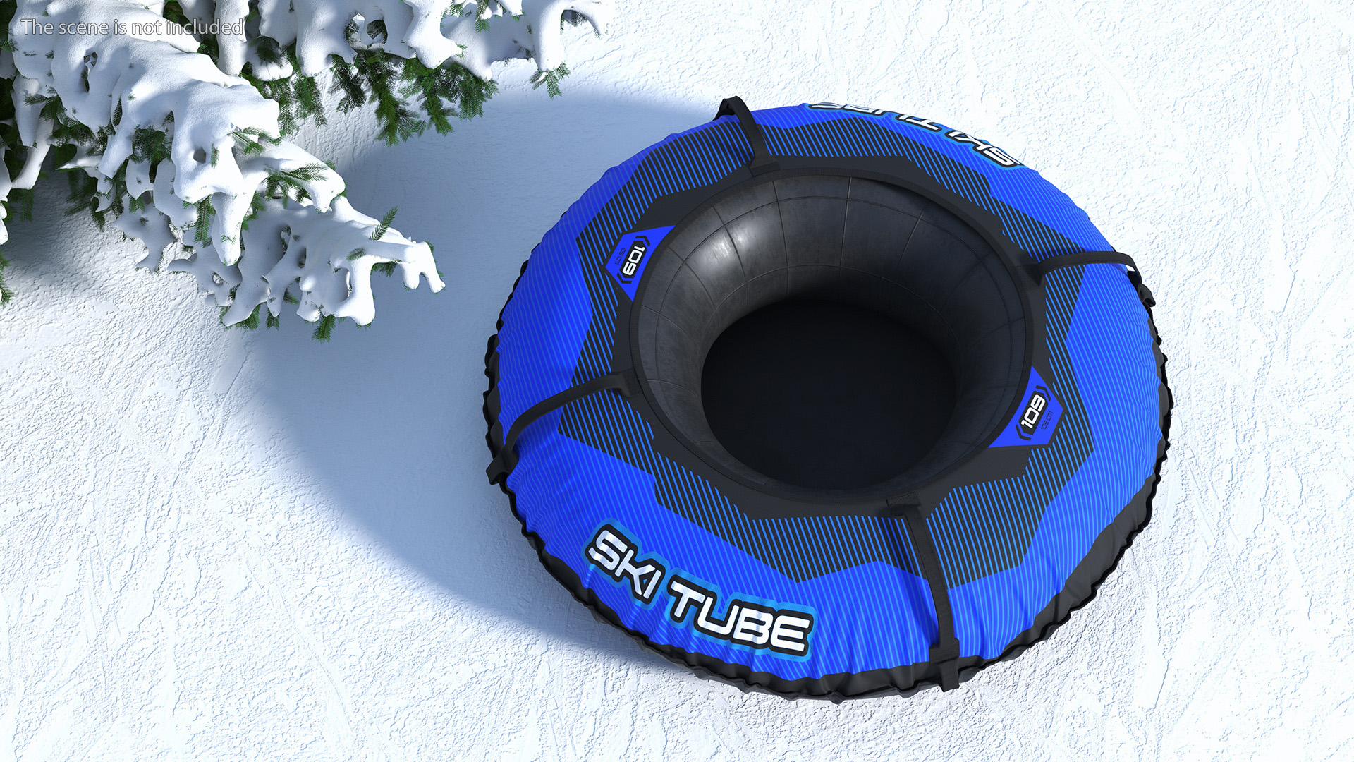 Rubber Snow Tube With Blue Cover 3D