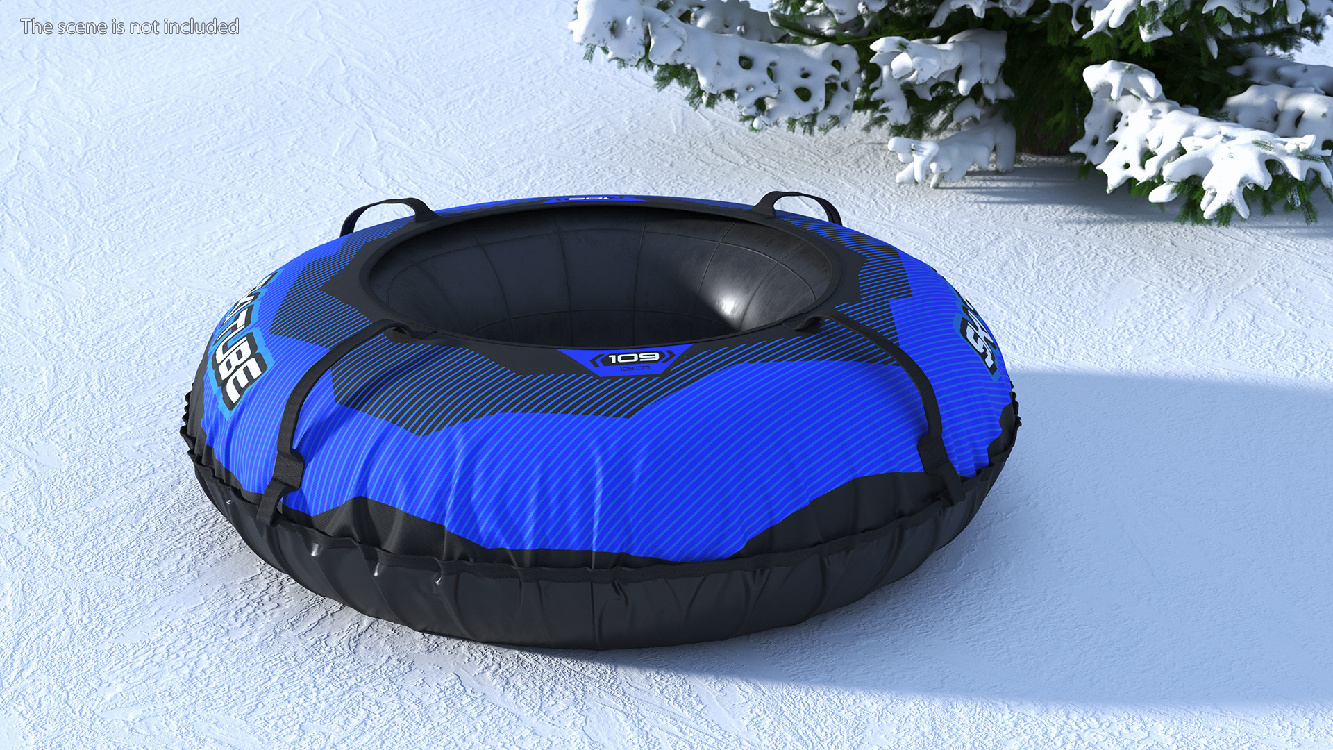 Rubber Snow Tube With Blue Cover 3D