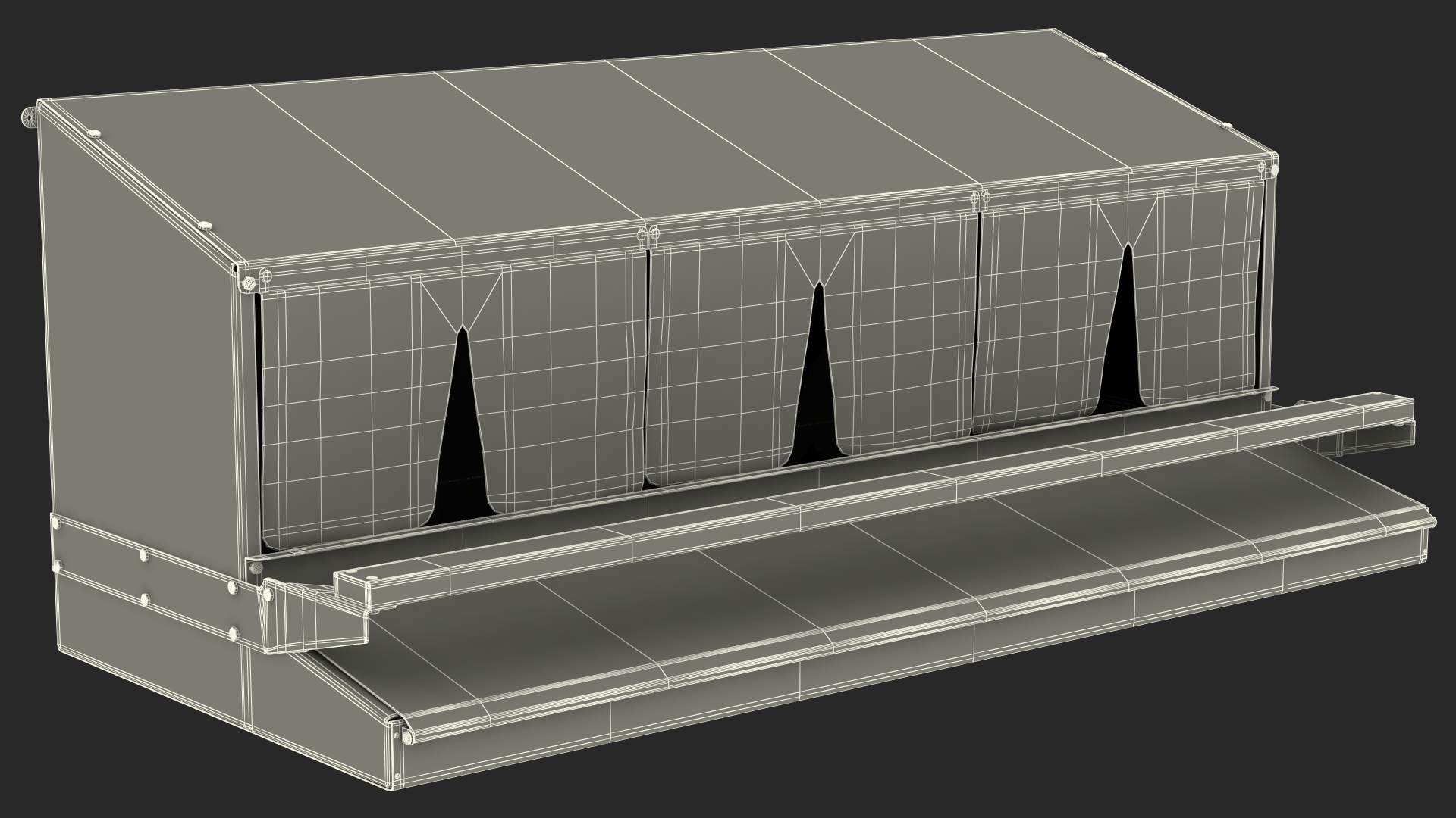 Large Reversible Rollaway Nest Box 3D model