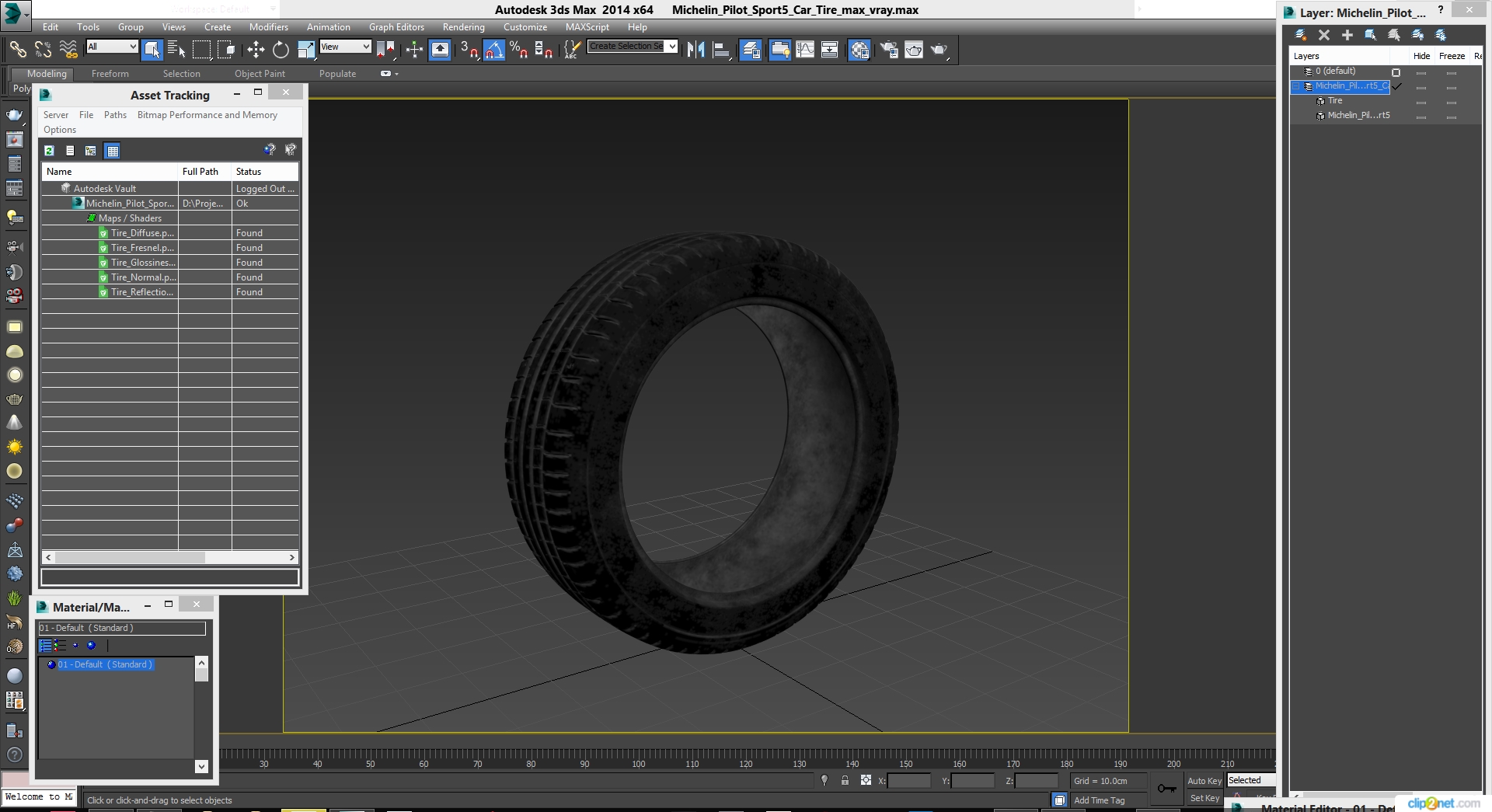 3D model Michelin Pilot Sport5 Car Tire