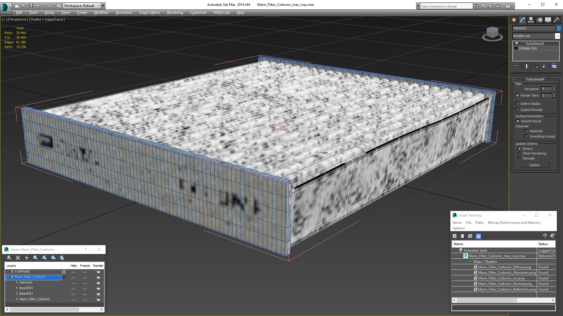 3D model Mann Filter Carbonic