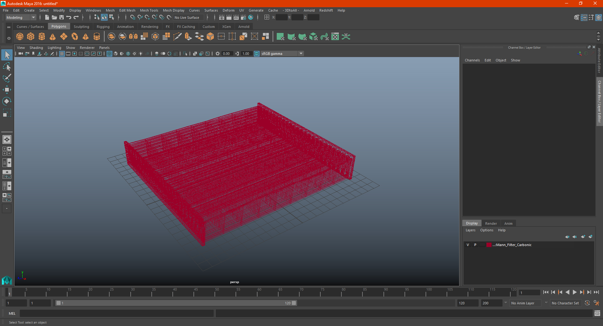 3D model Mann Filter Carbonic