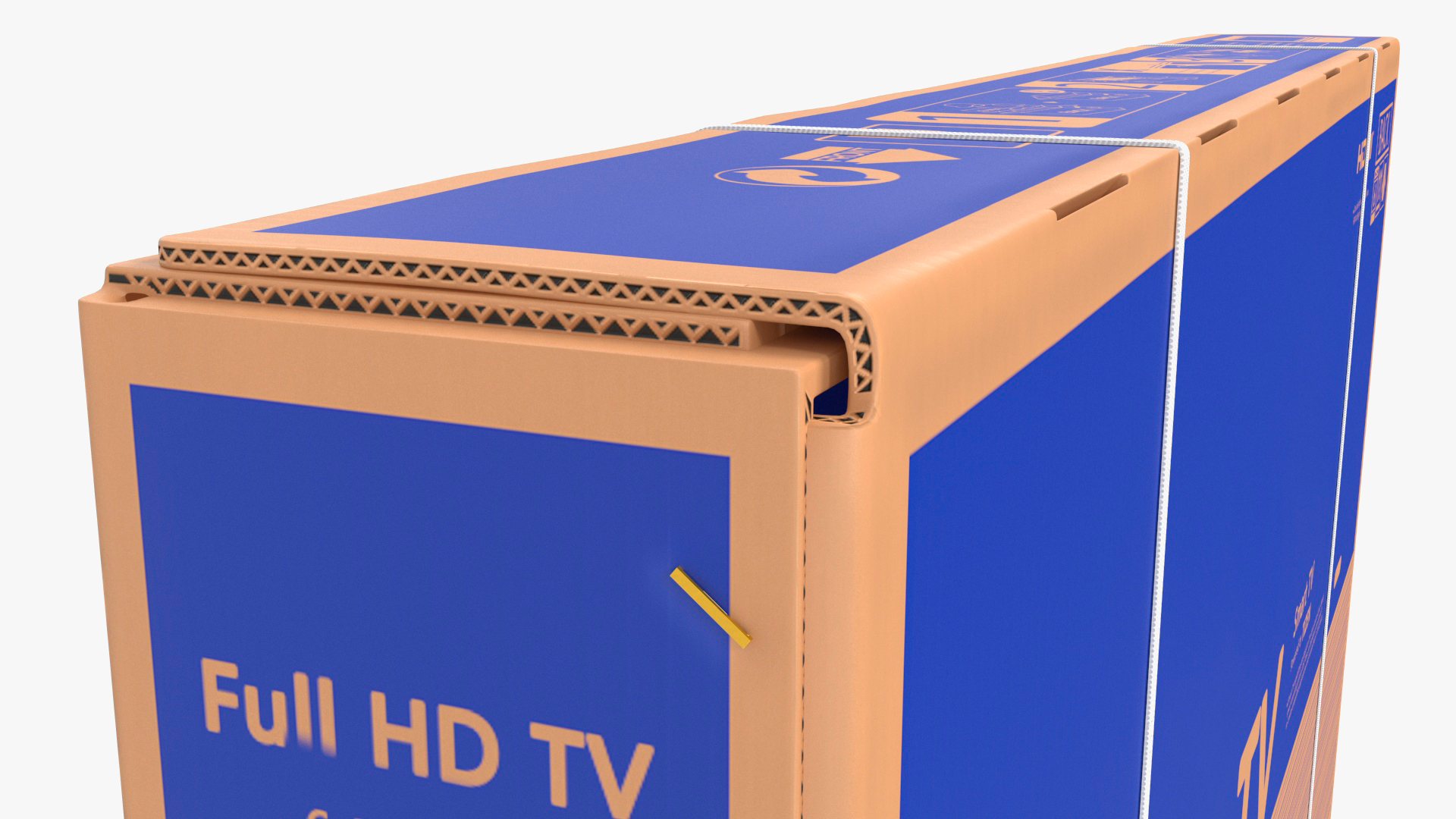 Cardboard Packaging Box 85 Inch TV 3D model