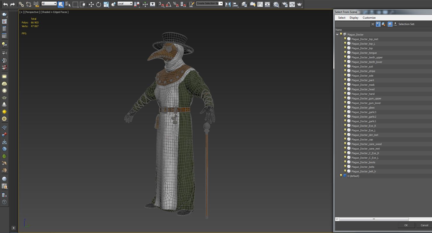 3D Plague Doctor model