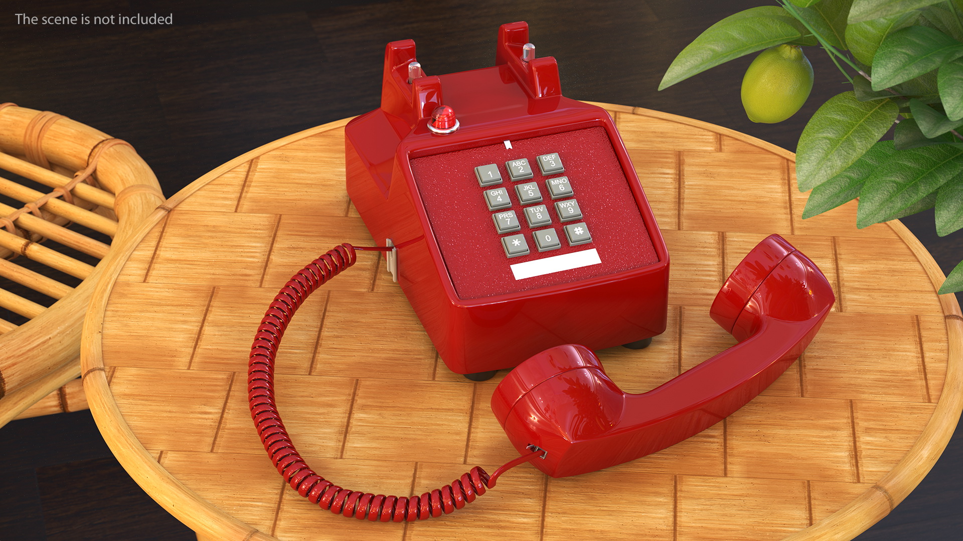 3D Bittel Retro Telephone Off Hook