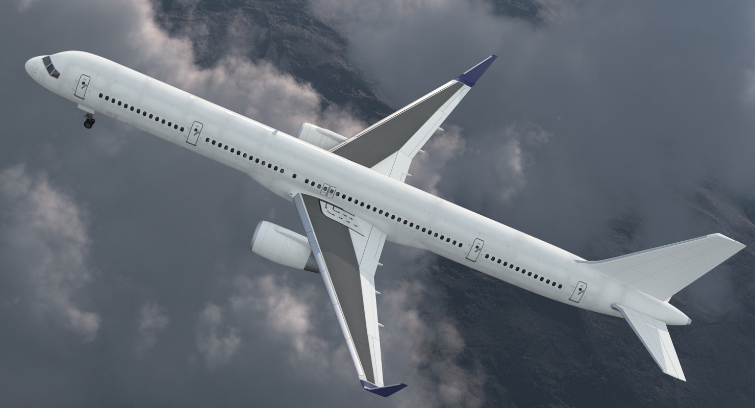 3D model Boeing 757 300 Generic with Cabin Rigged