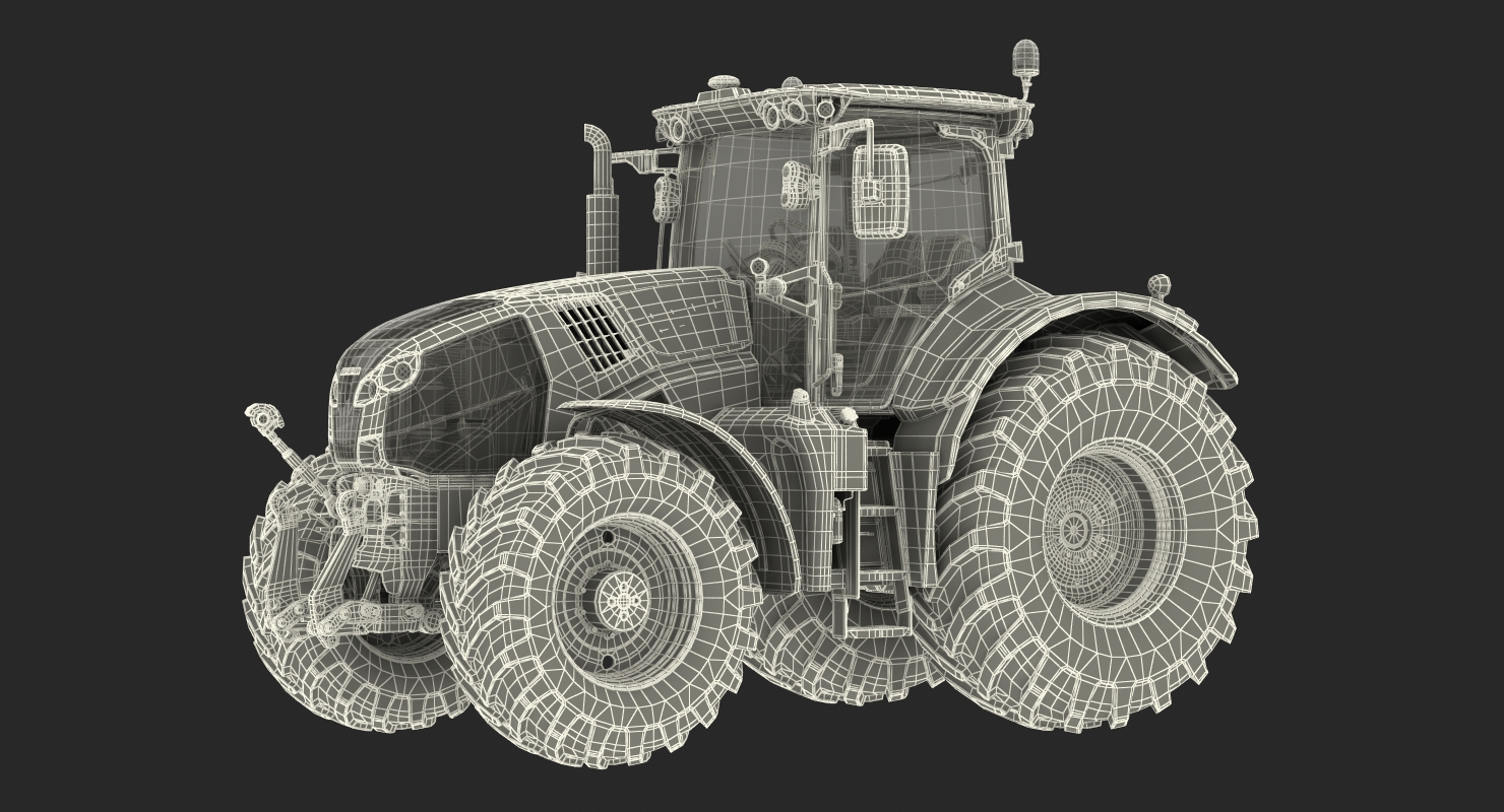 Tractor Generic Detailed Interior Clean 3D model