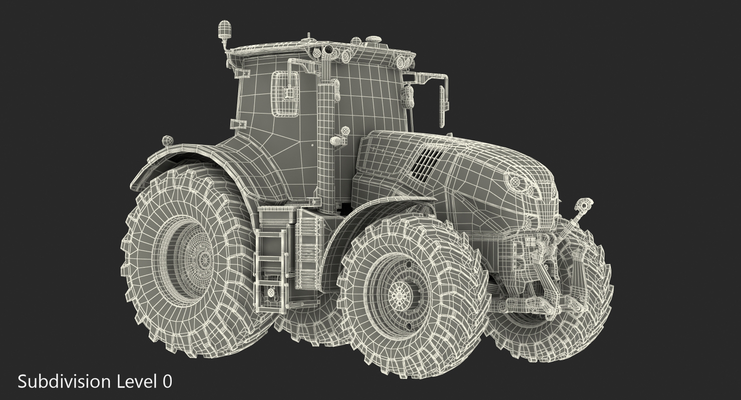 Tractor Generic Detailed Interior Clean 3D model