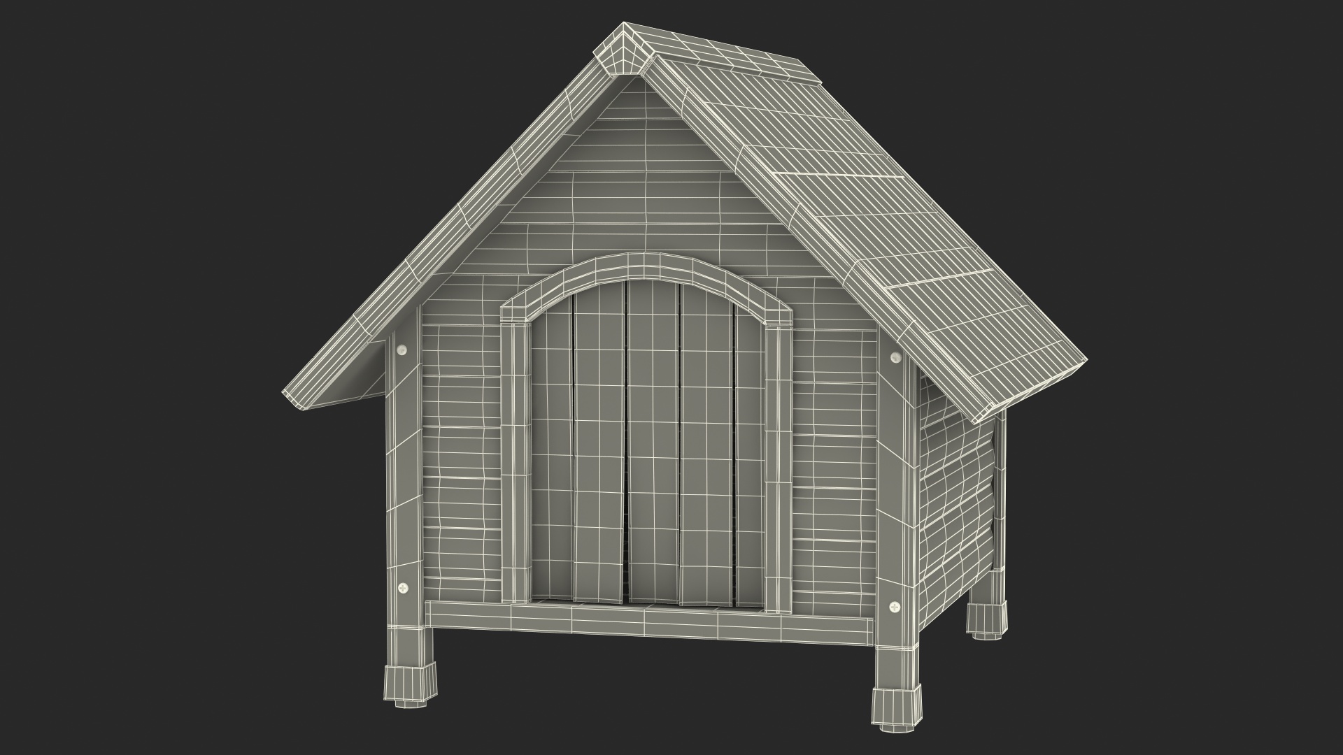 3D model Light Wood Pet House