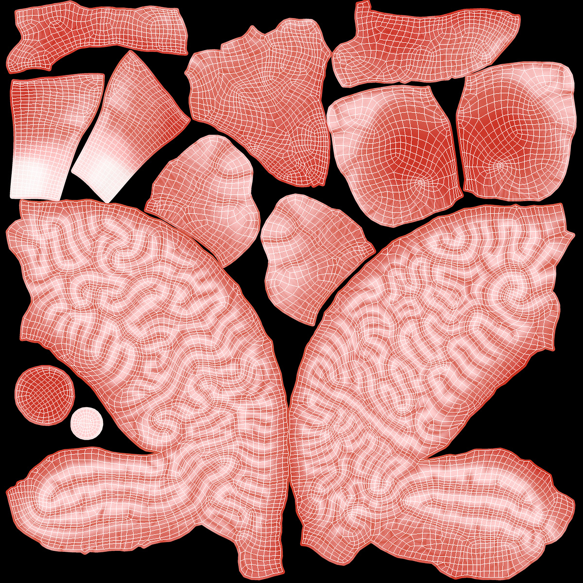 Human Brain With Implanted Microchip Lighted 3D model