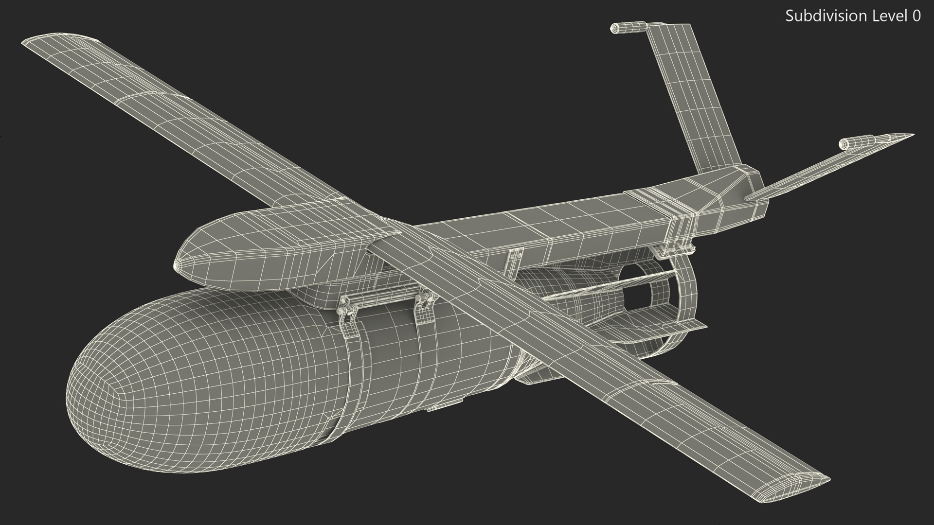 3D model Russian FAB 1500 Air Bomb with UMPK