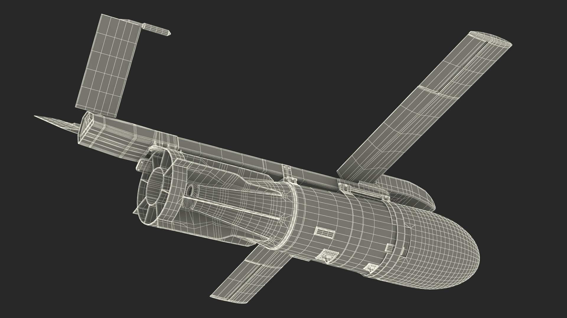 3D model Russian FAB 1500 Air Bomb with UMPK