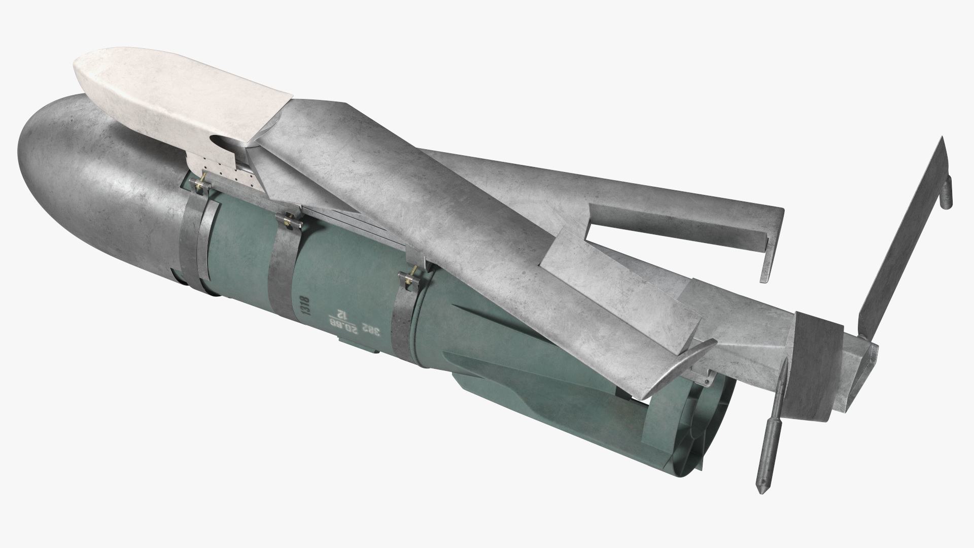 3D model Russian FAB 1500 Air Bomb with UMPK