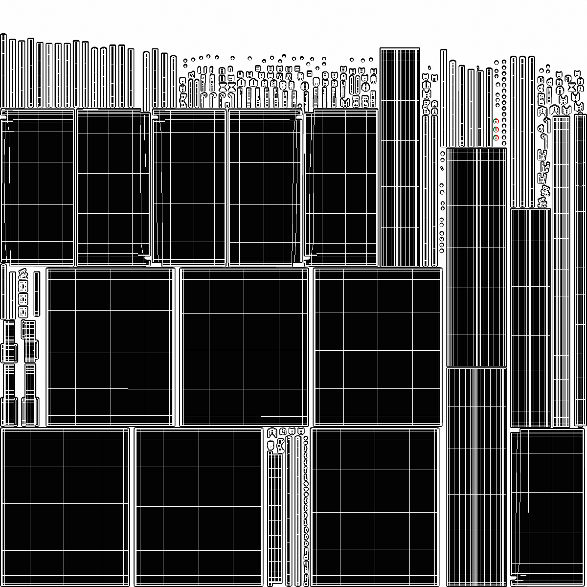 3D Bathroom Partitions Metallic model