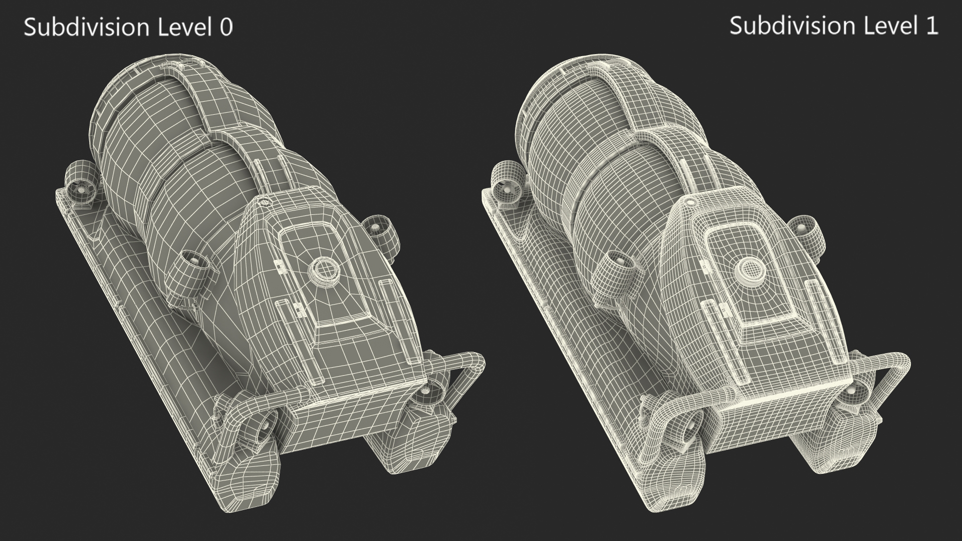 3D AURORA 6 Luxury Private Submarine model