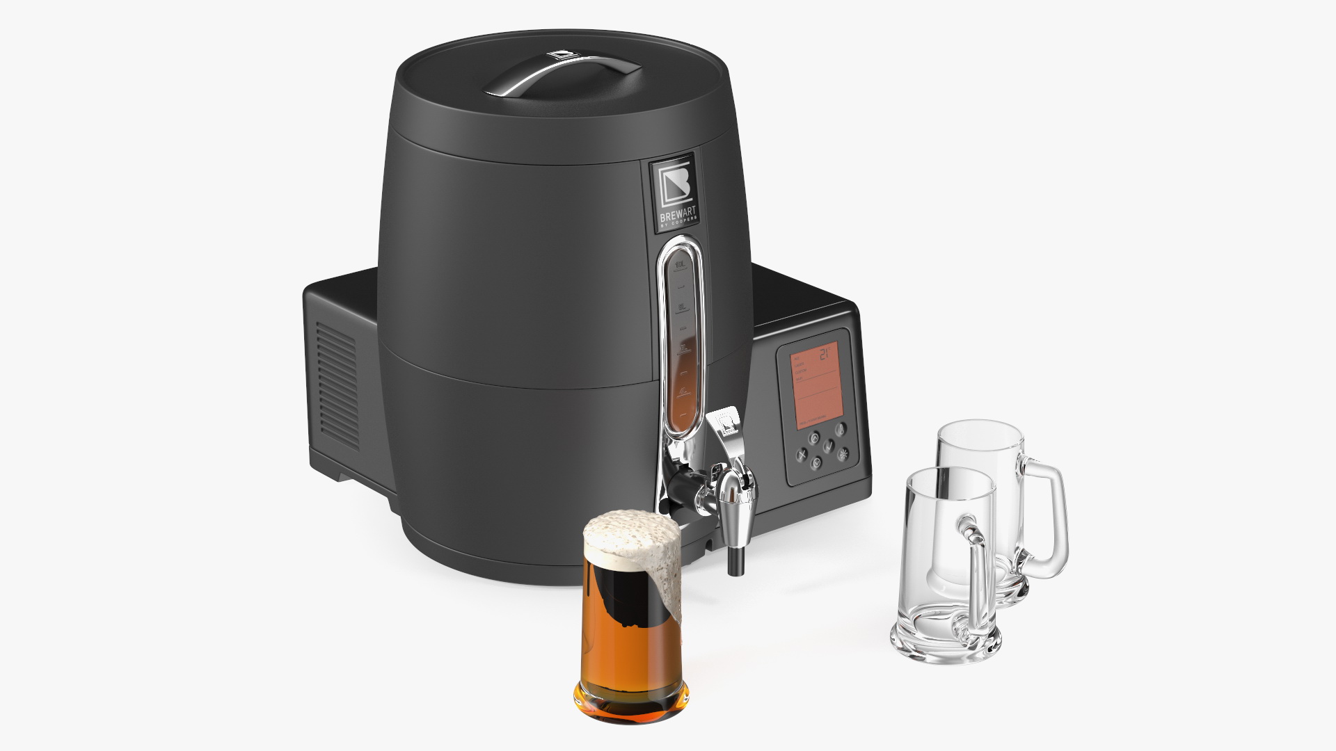 3D Home Beer Brewing Machine Brewart with Mugs model