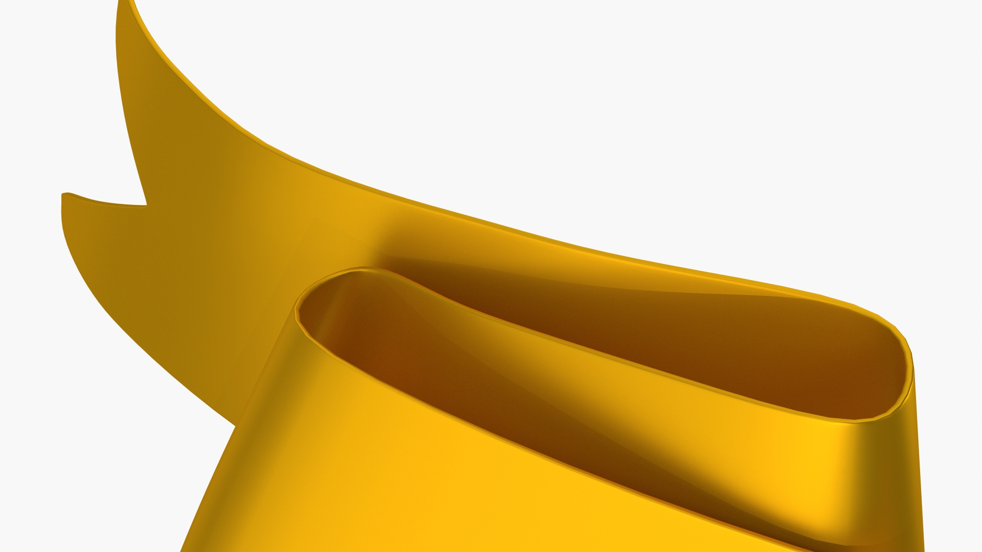 Winner Award Banner Gold 3D model