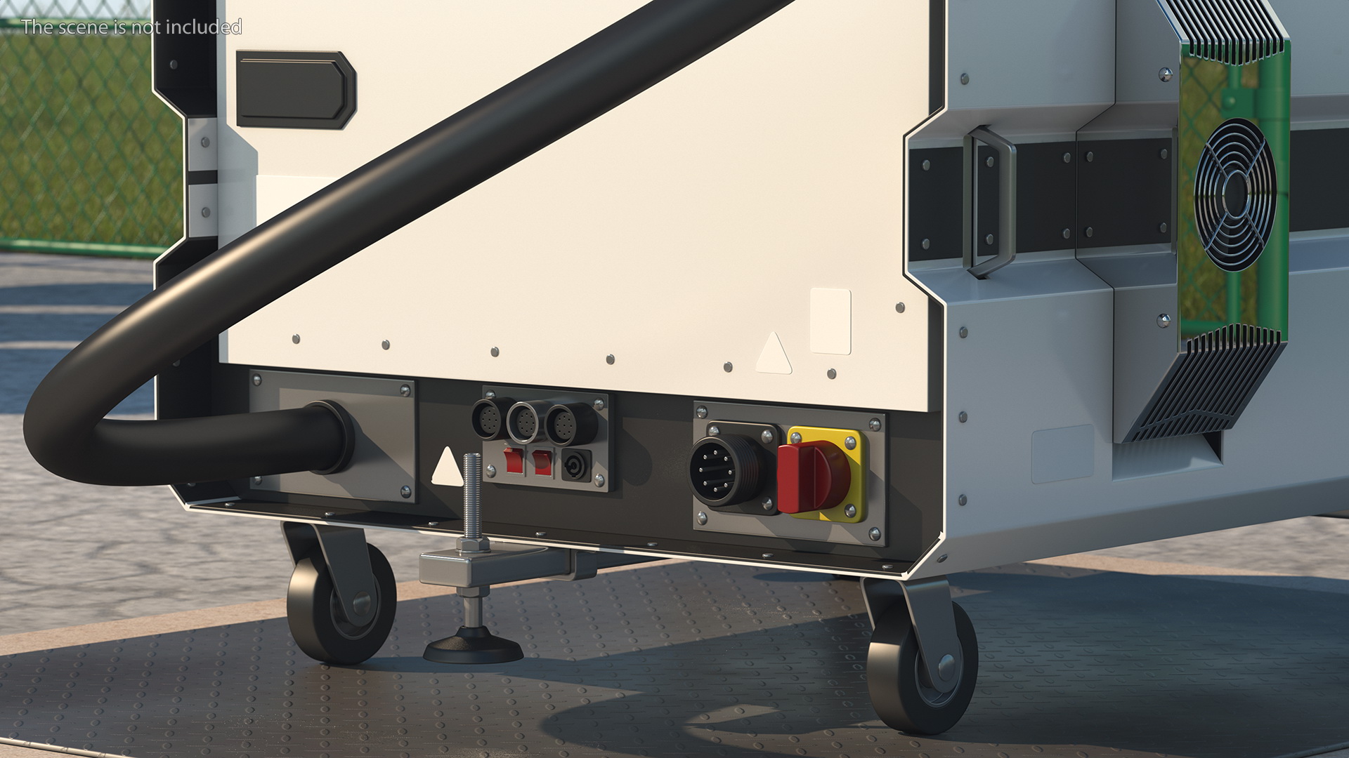 Airport Ceilometer LIDAR Scanner Rigged 3D model