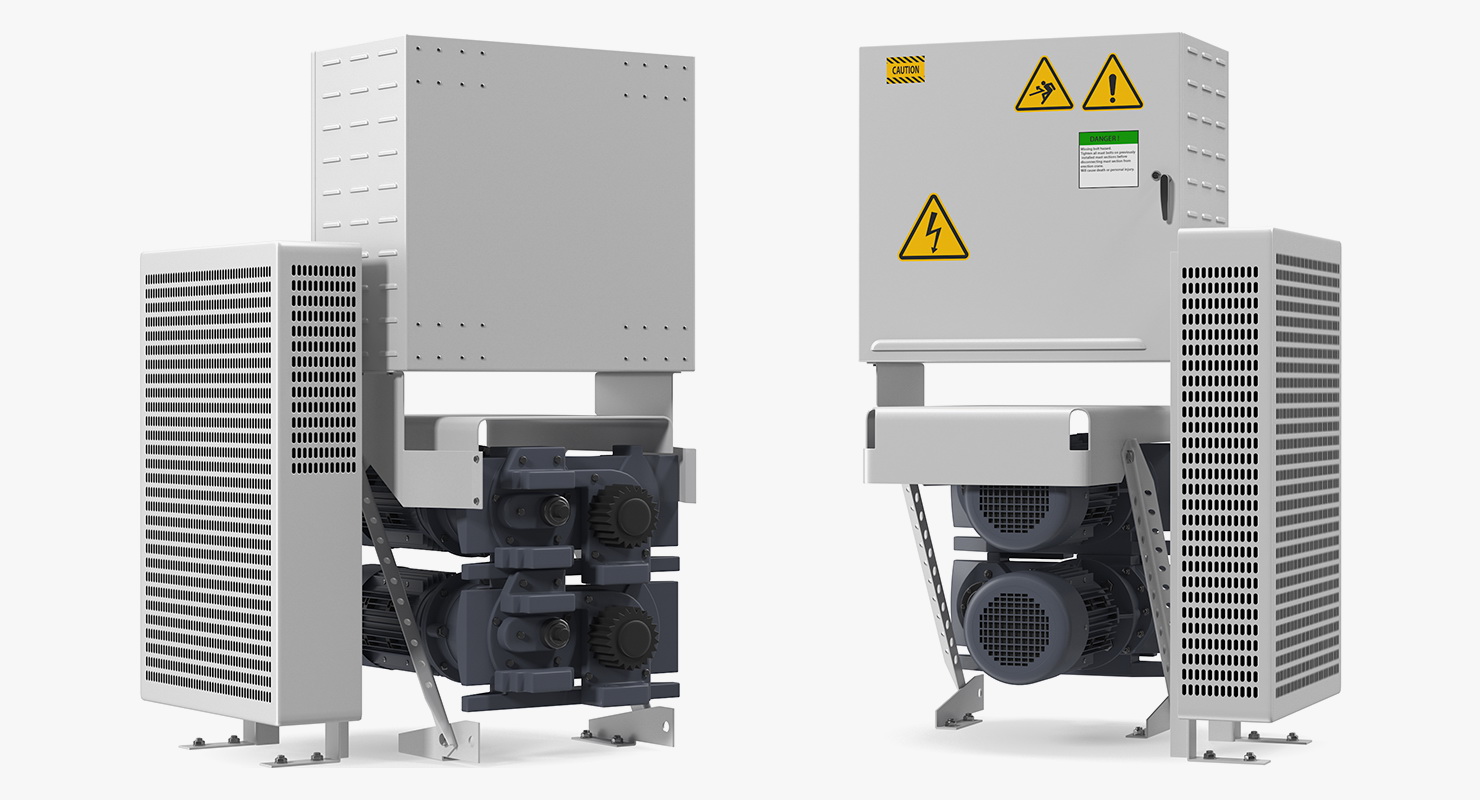 3D Elevator Motor Engine