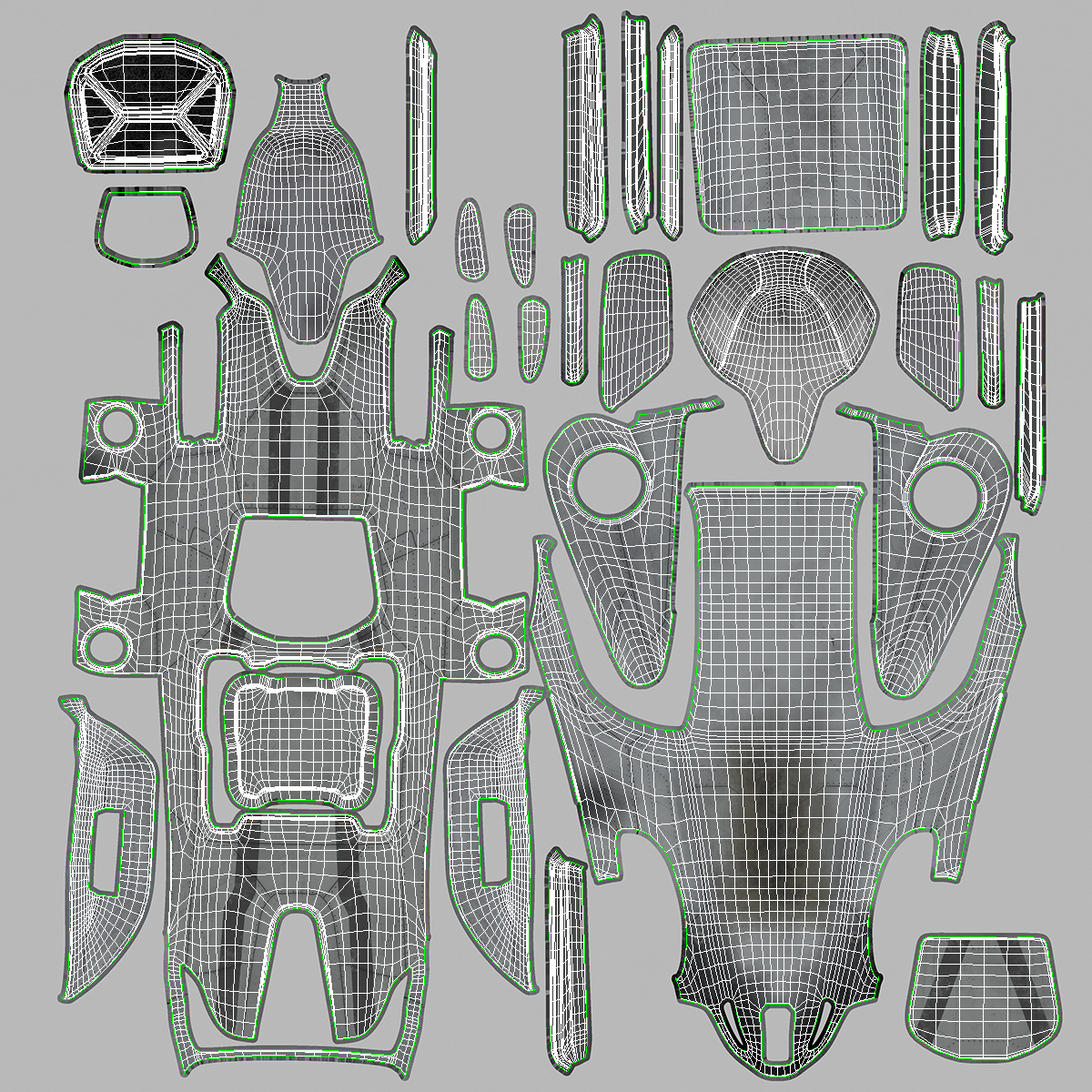 Sci Fi Dropship Landing Position 3D