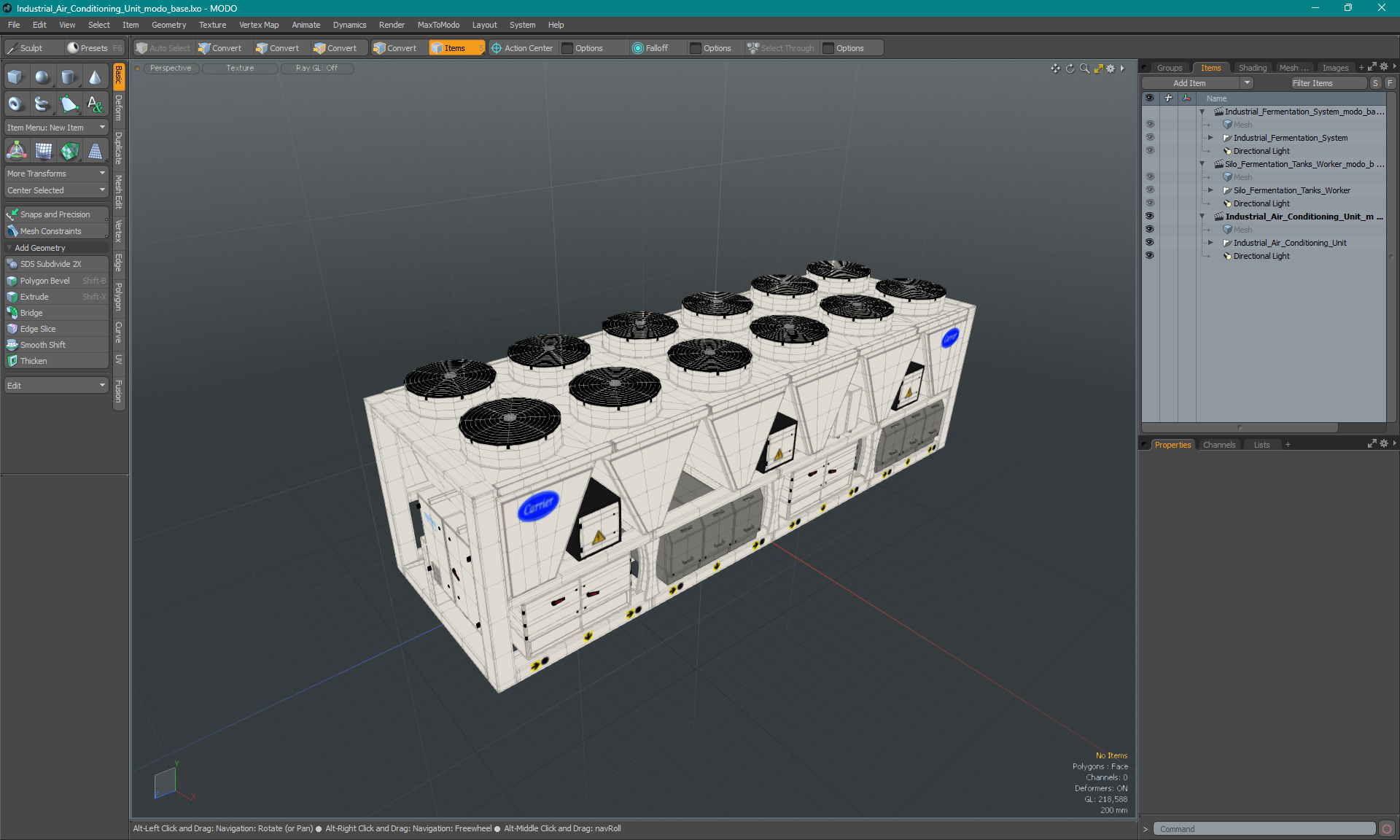 Industrial Air Conditioning Unit 3D